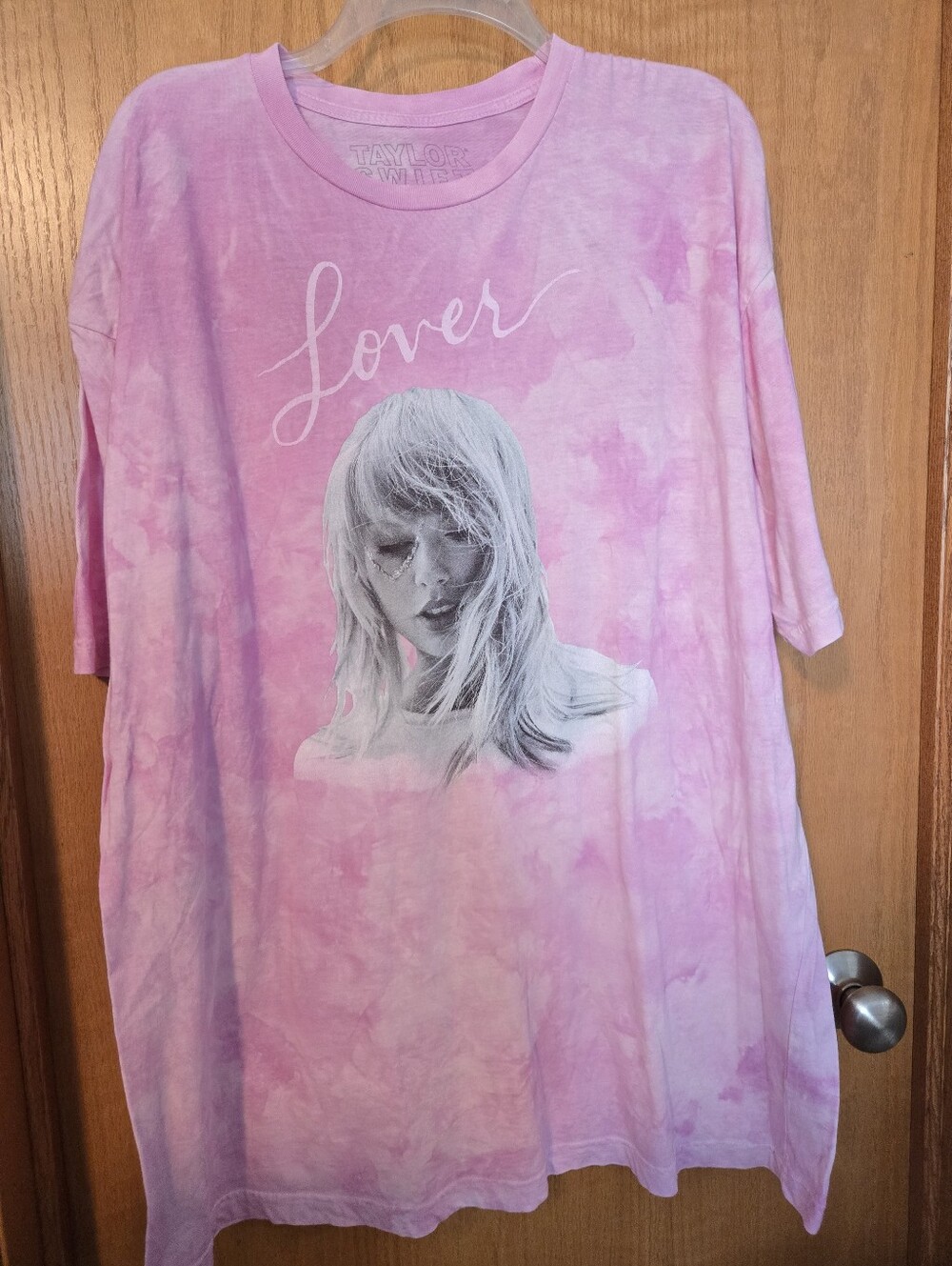 Taylor Swift Pink Tie-Dye 'Lover' Graphic Tee